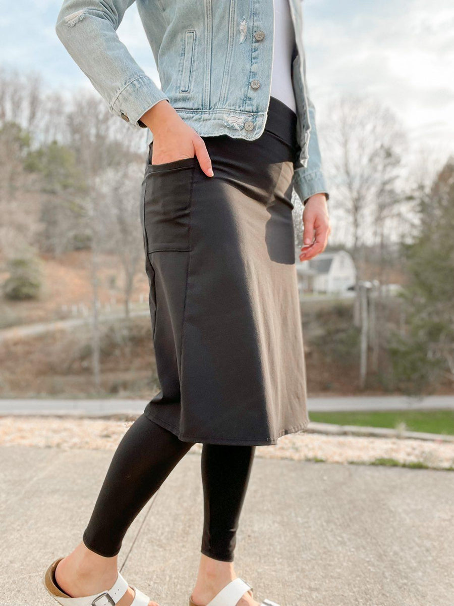 One of our most popular athletic skirts in a-line style restocked today at  theskirtlady.com! Check out our line of modest athletic skirts