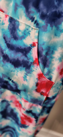 Tie Dye Hoodie Style Swim & Beach Dress