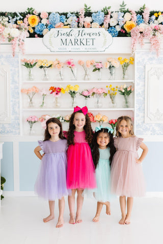 Hot Pink Shimmer Tutu Dress
