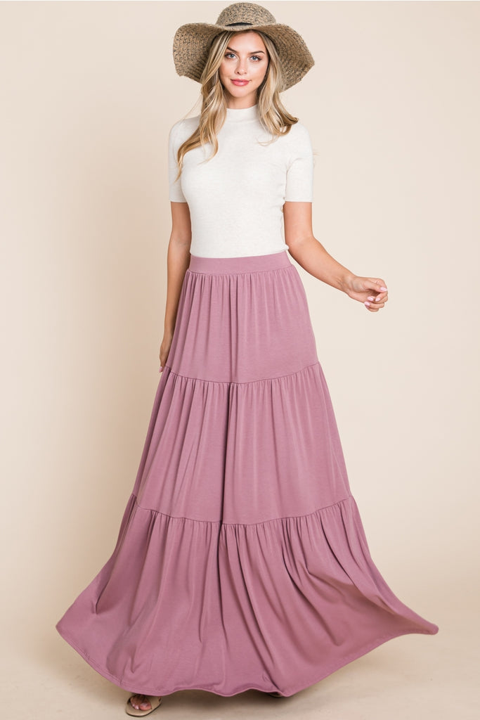 Mauve Maxi Skirt