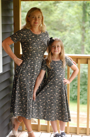 Cotton Chicken Print Twirl Dress