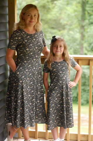 Cotton Chicken Print Twirl Dress