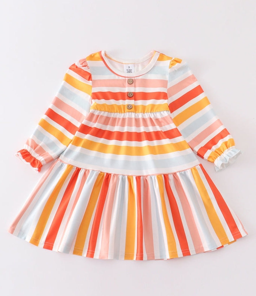 Pre-Order Girls Striped Dress