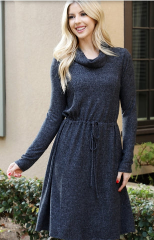 Charcoal Sweater Dress