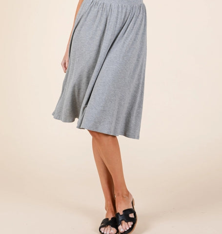 Gray Comfy Skirt