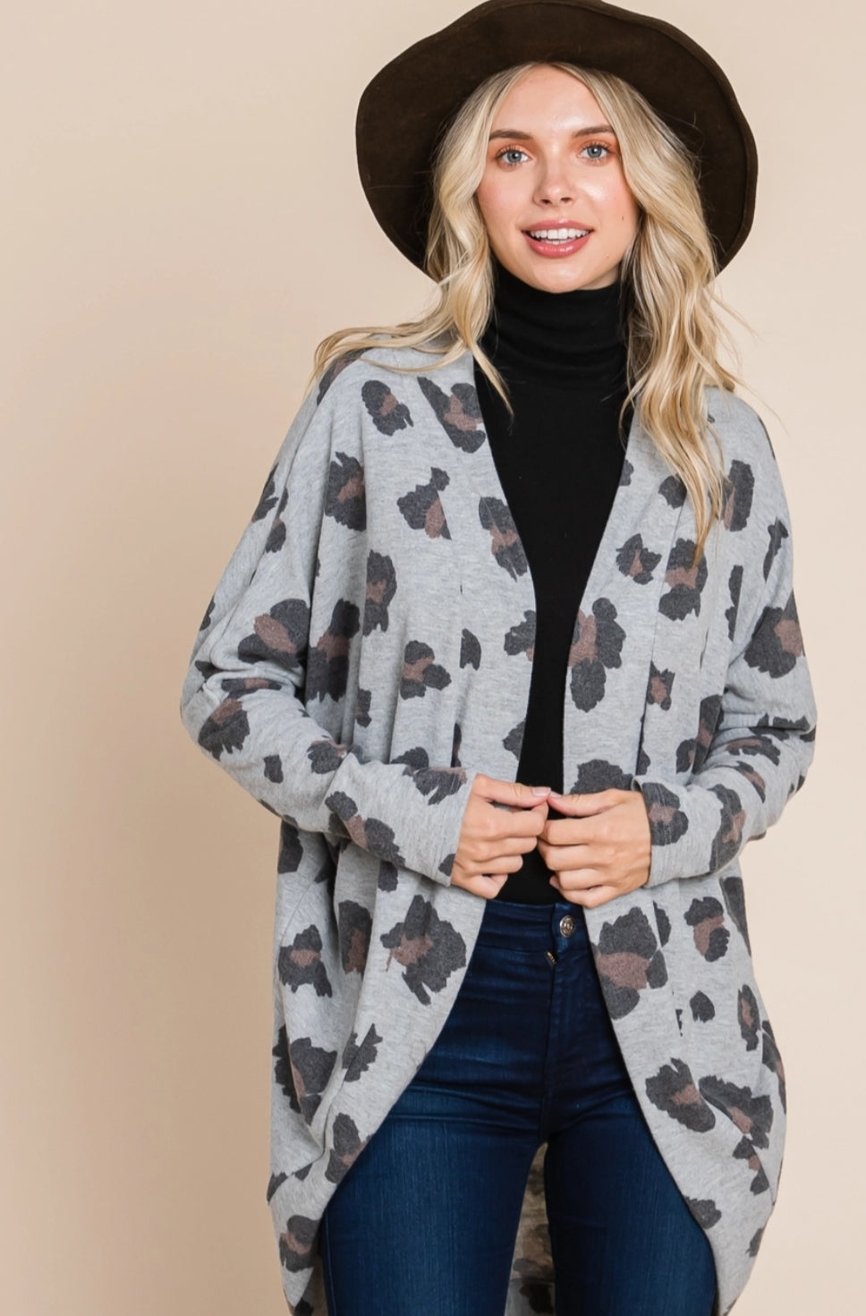 Leopard Print Comfy Cardigan