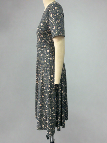 Cotton Chicken Print Nursing Friendly Dress