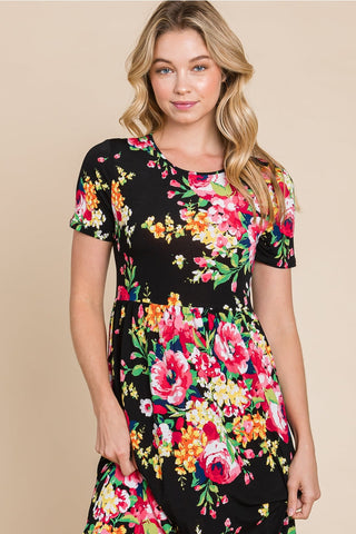 Black Floral Dress