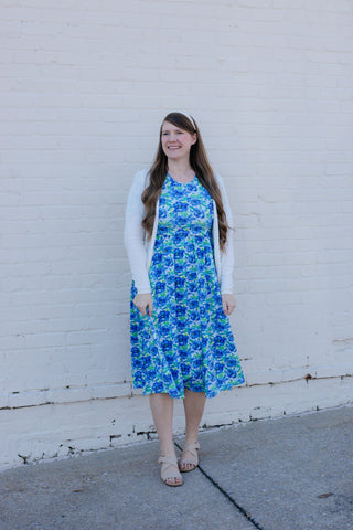 Pre-Order Cotton Watercolor Blooms Dress