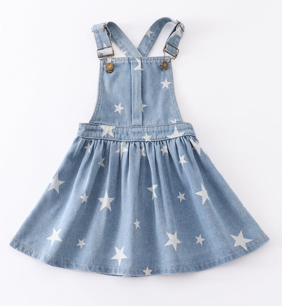 Pre-Order Stars Girls Overall  Dress