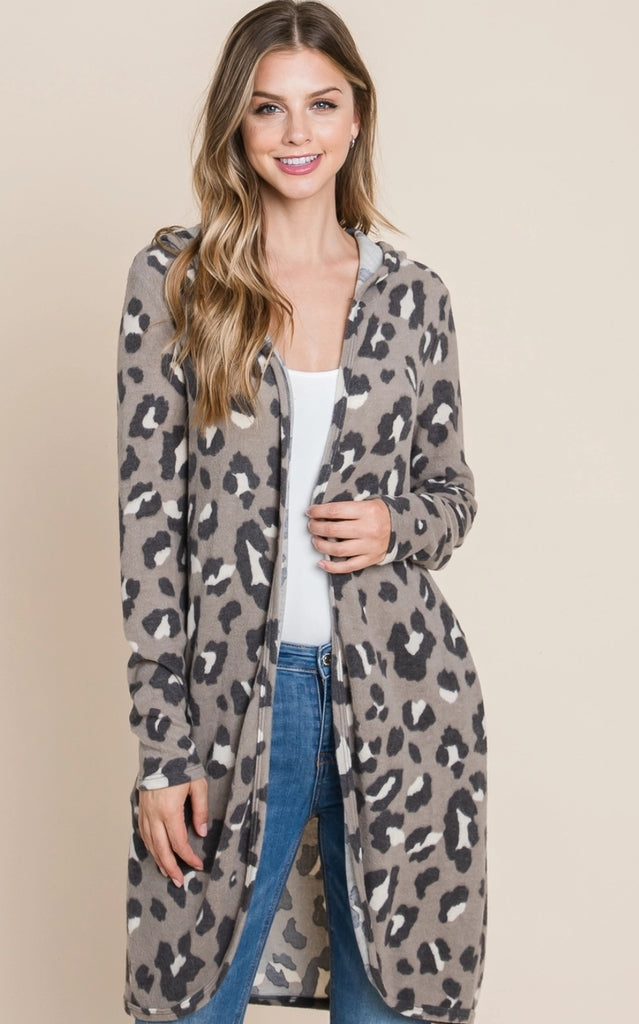 Mocha Leopard Cardigan