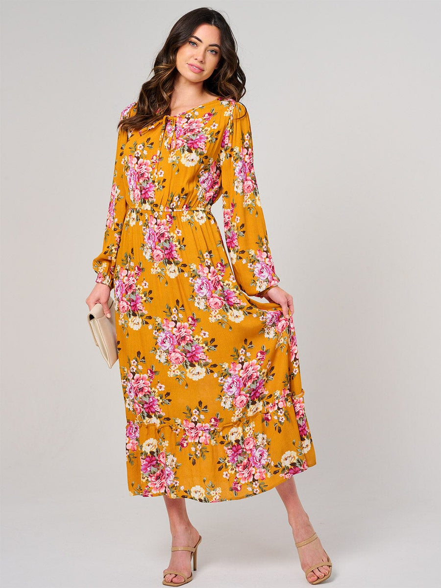 Yellow Floral Dress
