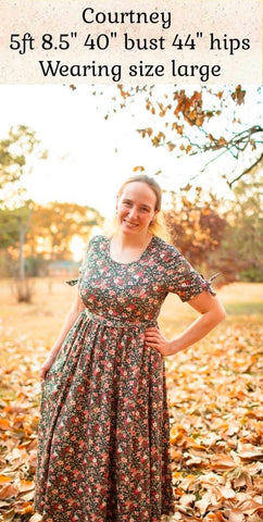 Merry Blooms Cotton Nursing Friendly Maxi Dress