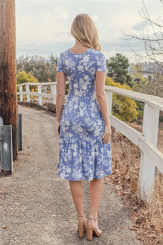 Blue Floral Dress