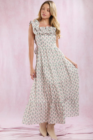 Cotton Eyelet Ruffle Dress