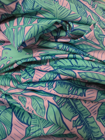 Palm Print Swim Skirt NO SHORTS SKIRT ONLY