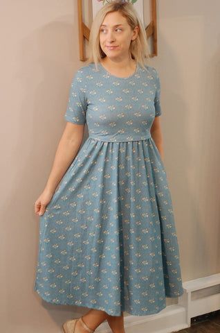 Pre-Order Vintage Blooms Cotton Dress