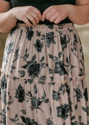 Ruffled Floral Skirt