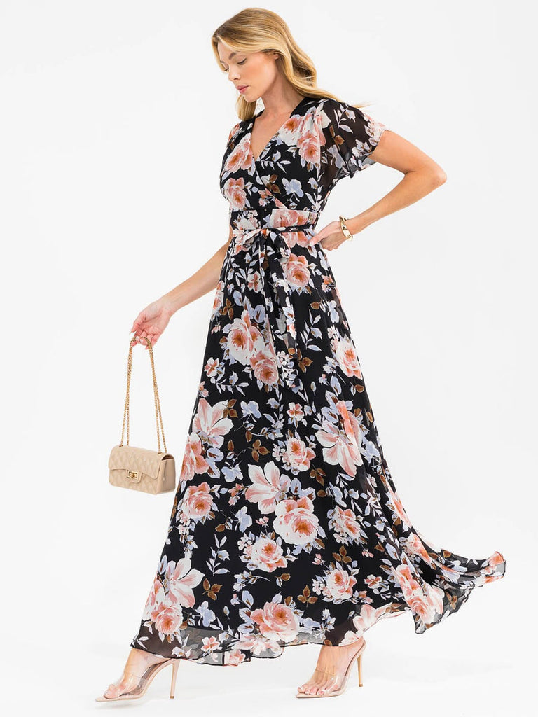 Black Floral Dress