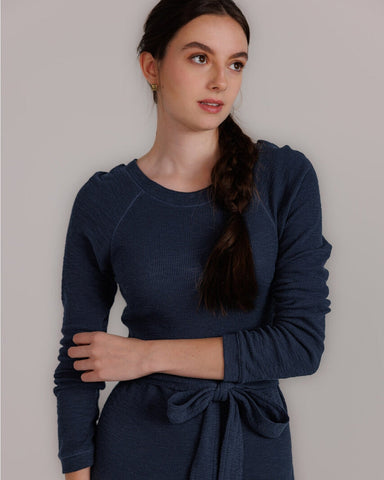 100% Cotton Navy Knit Dress