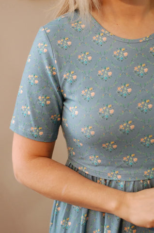 Pre-Order Vintage Blooms Cotton Dress