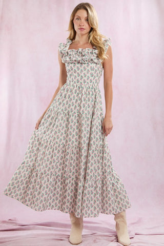 Cotton Eyelet Ruffle Dress