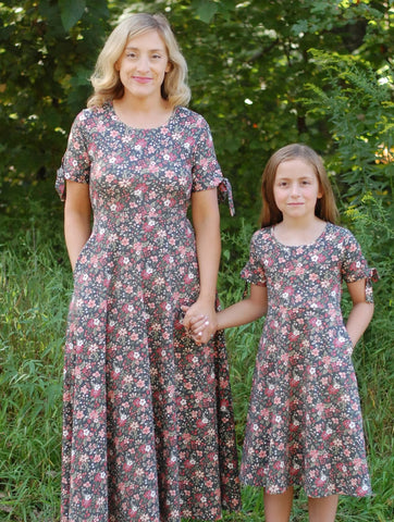 Pre-Order Merry Blooms Cotton Maxi Twirl Dress