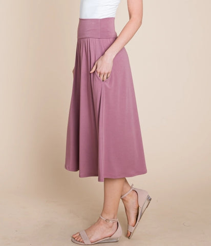 Mauve Comfy Skirt