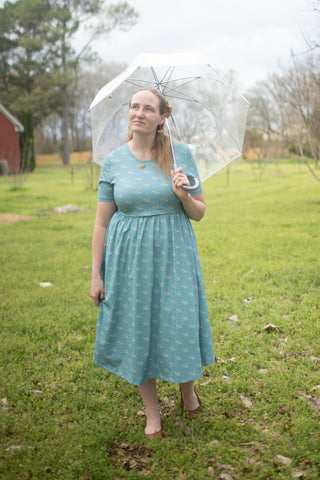 Vintage Blooms Cotton Dress