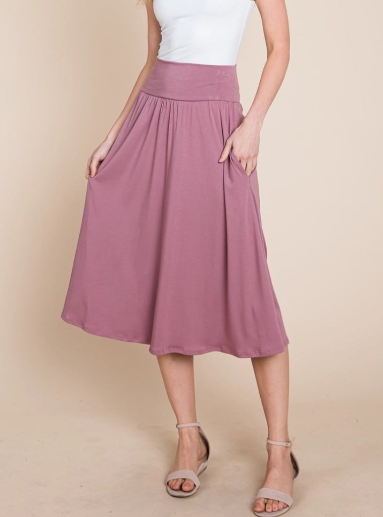 Mauve Comfy Skirt