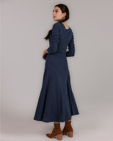 100% Cotton Navy Knit Dress