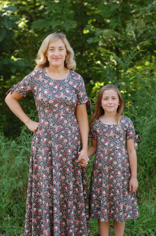 Pre-Order Merry Blooms Cotton Maxi Twirl Dress