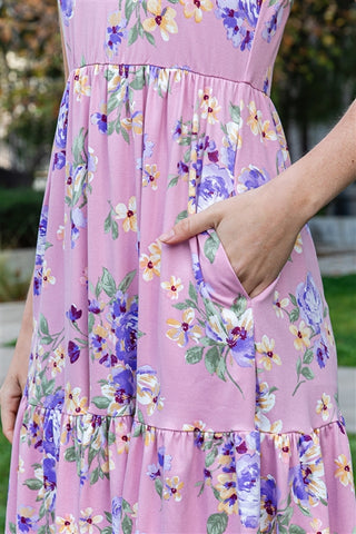 Lavender Floral Dress