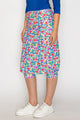 Floral Athletic & Swim Skirt with Built in Leggings