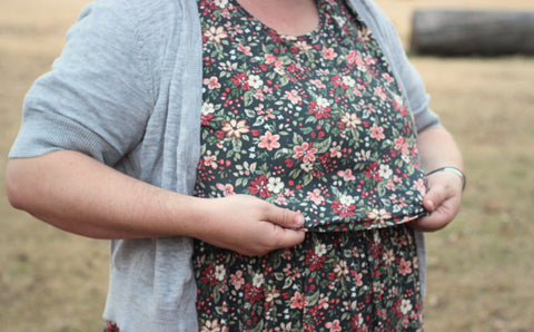 Merry Blooms Cotton Nursing Friendly Maxi Dress