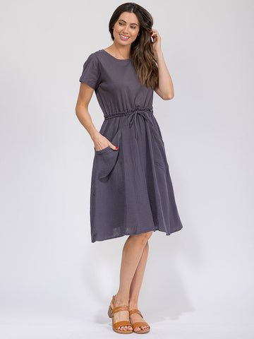 Gray Cotton Dress