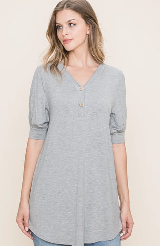 Gray Comfy Top