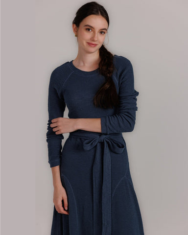 100% Cotton Navy Knit Dress