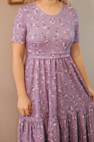 Pre-Order Cotton Lavender Blooms Homestead Dress