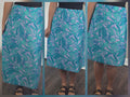 Palm Print Swim Skirt NO SHORTS SKIRT ONLY
