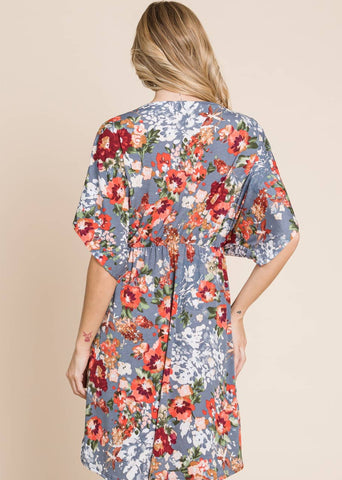 Floral Print Tunic Nursing & Maternity Friendly