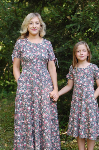 Pre-Order Girls Merry Blooms Cotton Twirl Dress