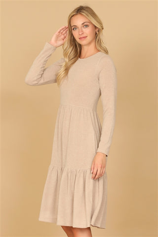 Beige Comfy Dress