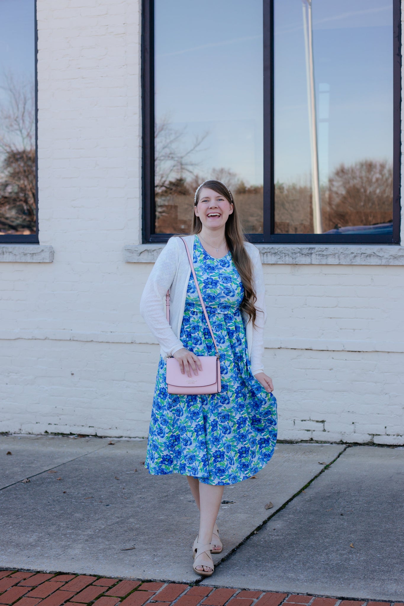 Pre-Order Cotton Watercolor Blooms Dress