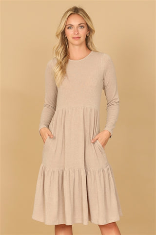 Beige Comfy Dress