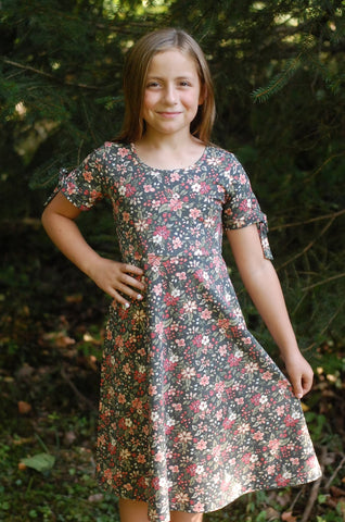 Pre-Order Girls Merry Blooms Cotton Twirl Dress
