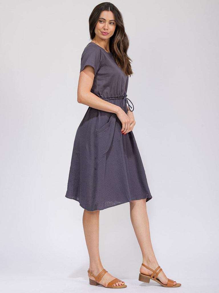 Gray Cotton Dress