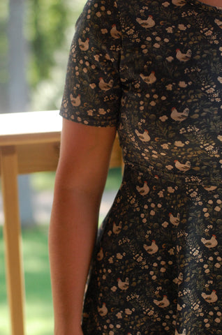 Pre-Order Cotton Chicken Print  Nursing Friendly Dress