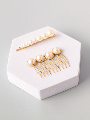 Gold Hair Clip Set