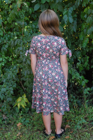 Pre-Order Girls Merry Blooms Cotton Twirl Dress